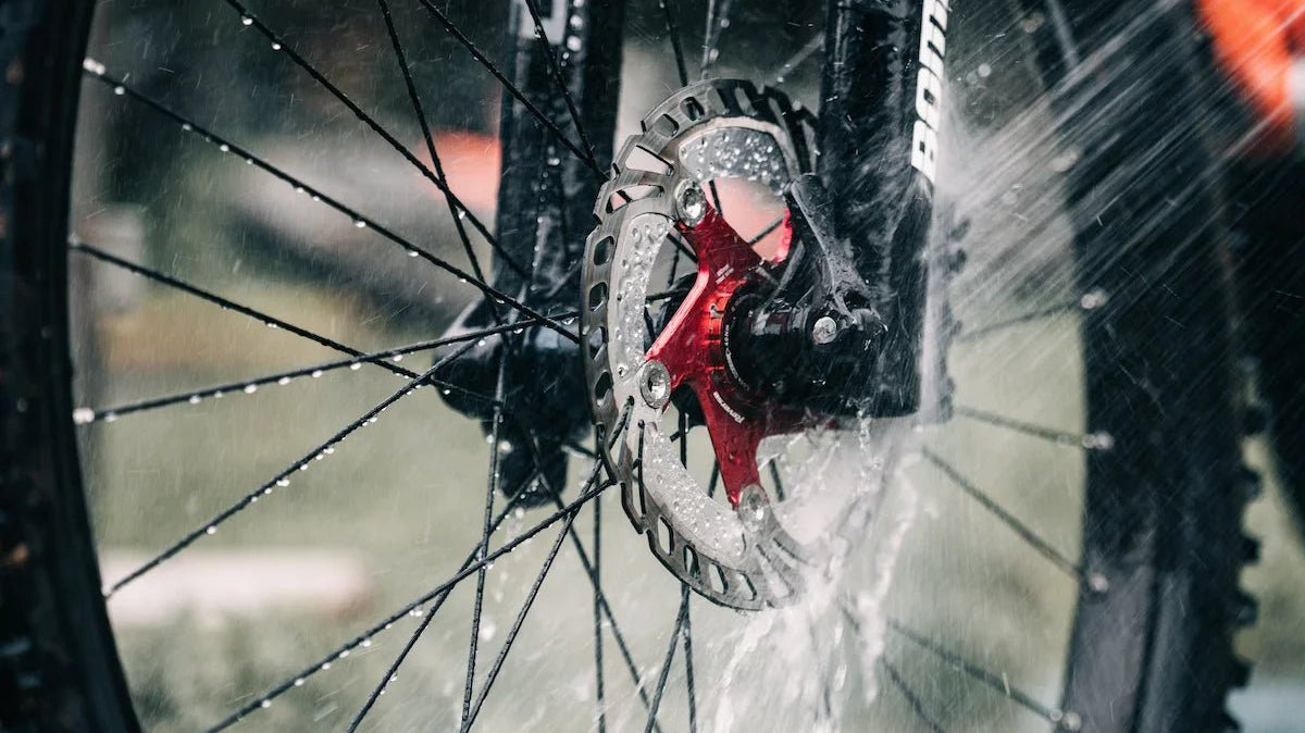 Front Wheel Being Washed