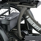 all-groups Close-up of a bicycle with 'RIDEWAVE' branding on a white background